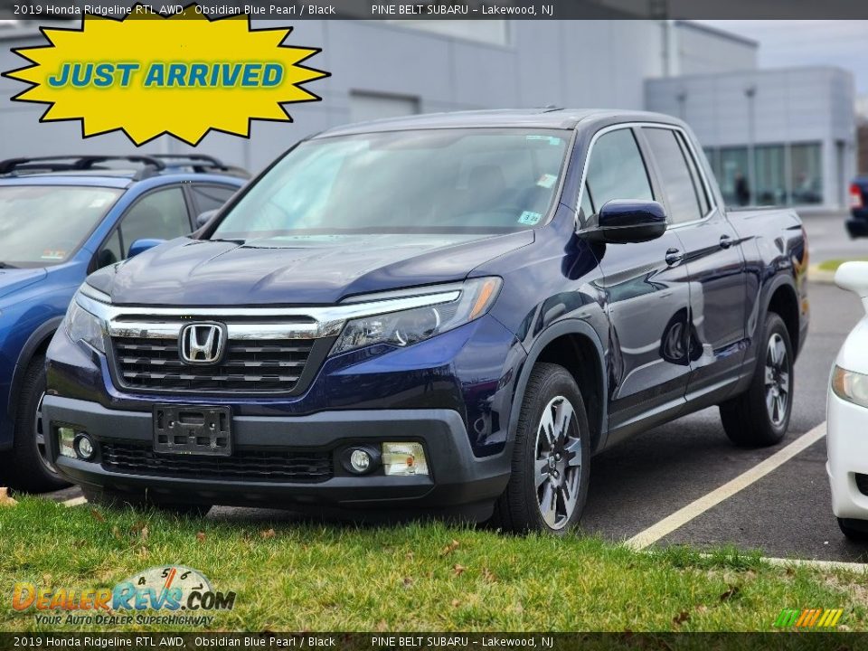 2019 Honda Ridgeline RTL AWD Obsidian Blue Pearl / Black Photo #1