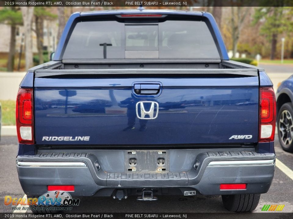 2019 Honda Ridgeline RTL AWD Obsidian Blue Pearl / Black Photo #7