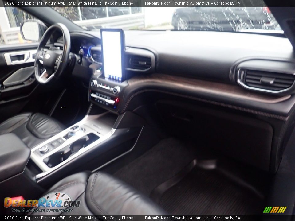 2020 Ford Explorer Platinum 4WD Star White Metallic Tri-Coat / Ebony Photo #12
