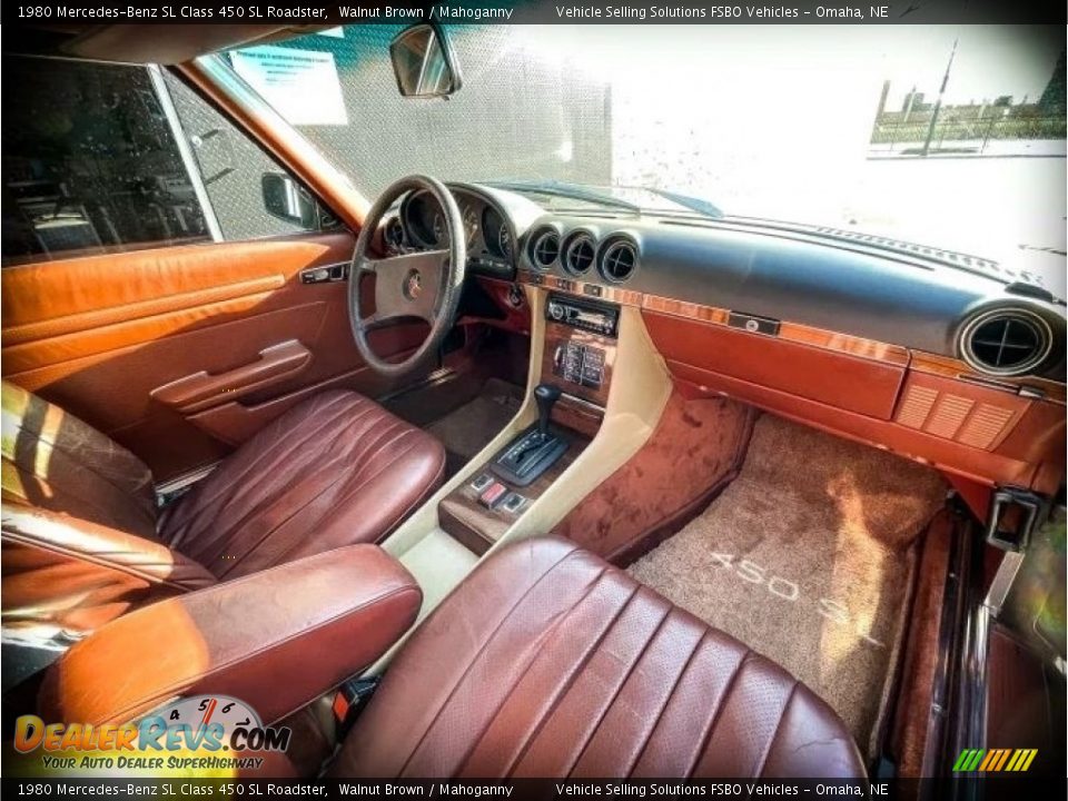 1980 Mercedes-Benz SL Class 450 SL Roadster Walnut Brown / Mahoganny Photo #7