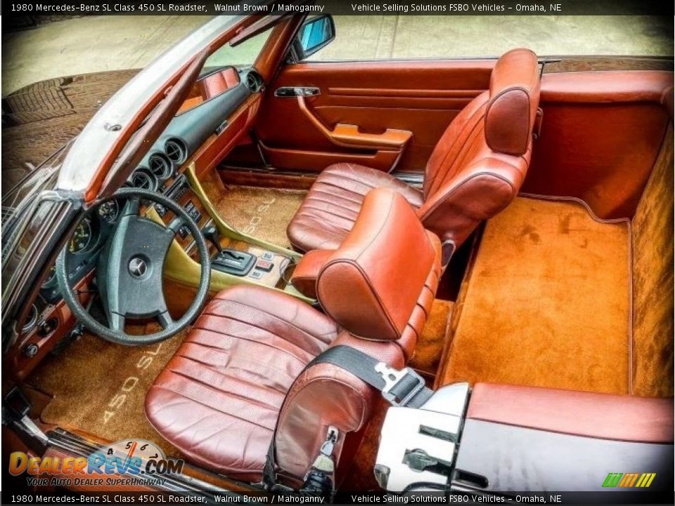 1980 Mercedes-Benz SL Class 450 SL Roadster Walnut Brown / Mahoganny Photo #8