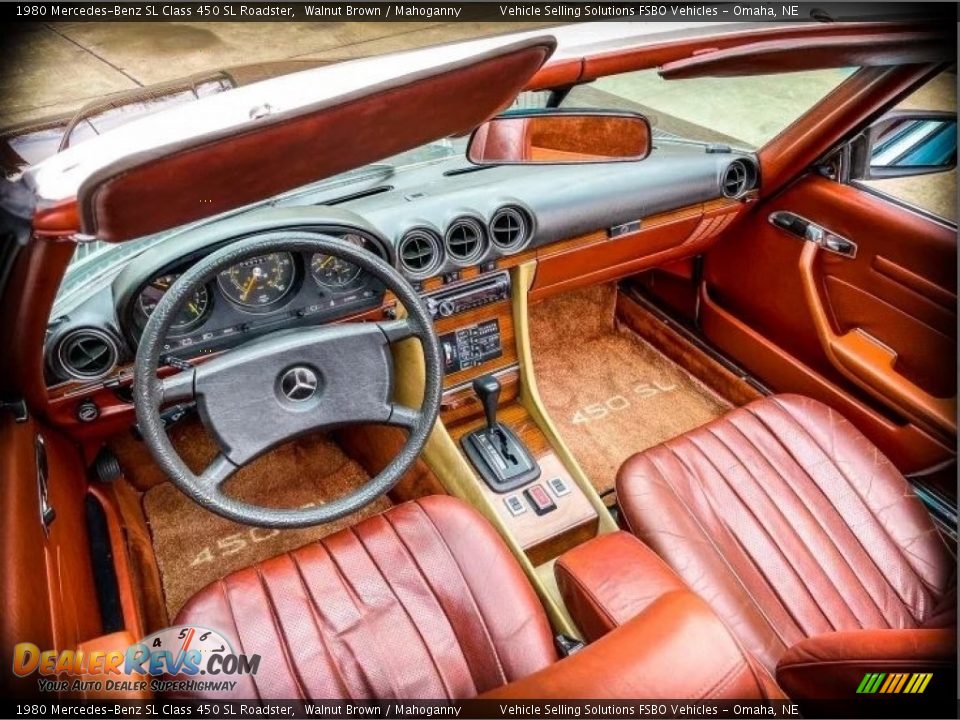 1980 Mercedes-Benz SL Class 450 SL Roadster Walnut Brown / Mahoganny Photo #9