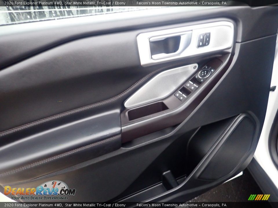 2020 Ford Explorer Platinum 4WD Star White Metallic Tri-Coat / Ebony Photo #22