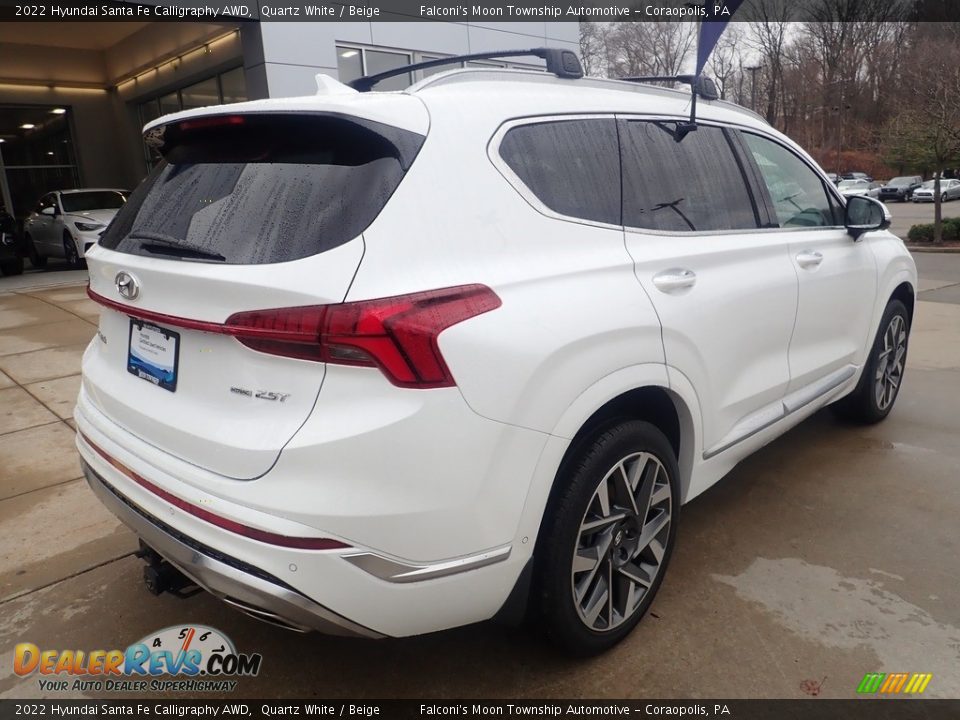 2022 Hyundai Santa Fe Calligraphy AWD Quartz White / Beige Photo #2