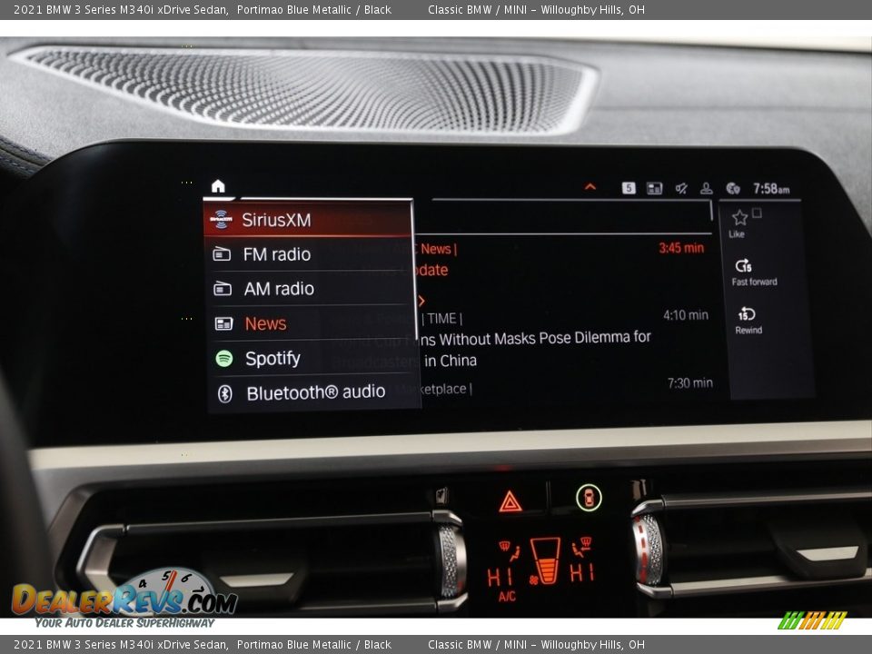 Controls of 2021 BMW 3 Series M340i xDrive Sedan Photo #12