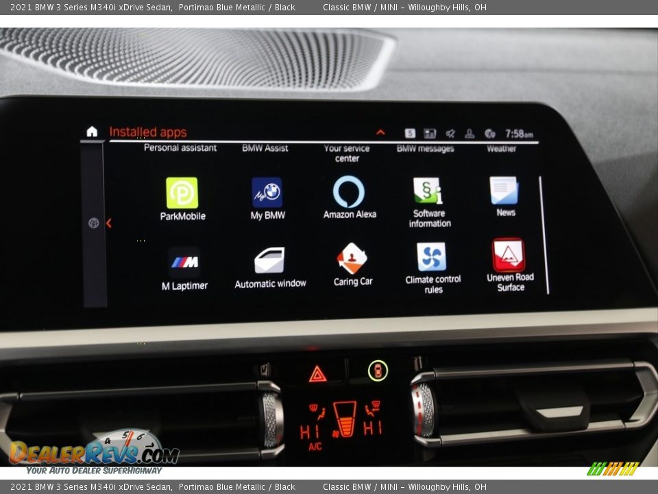Controls of 2021 BMW 3 Series M340i xDrive Sedan Photo #14