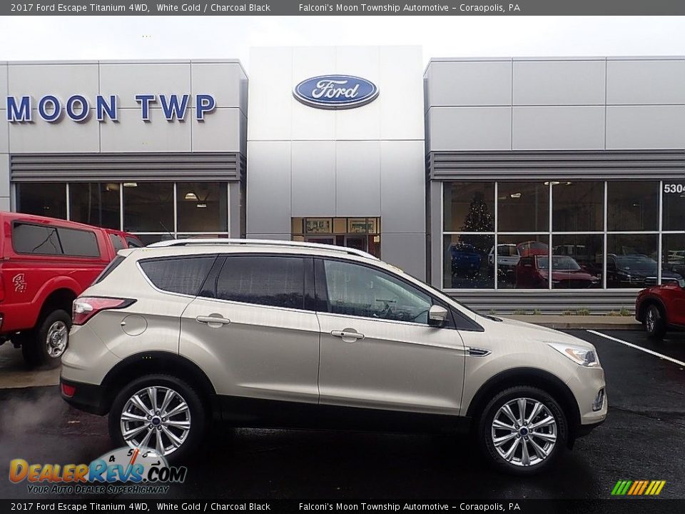 2017 Ford Escape Titanium 4WD White Gold / Charcoal Black Photo #1