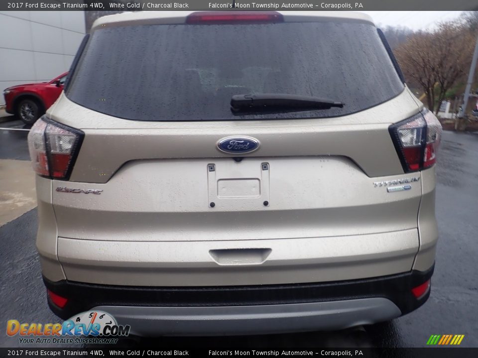 2017 Ford Escape Titanium 4WD White Gold / Charcoal Black Photo #3