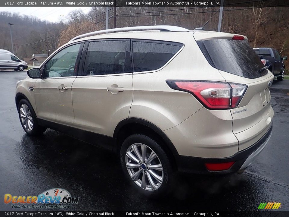 2017 Ford Escape Titanium 4WD White Gold / Charcoal Black Photo #5