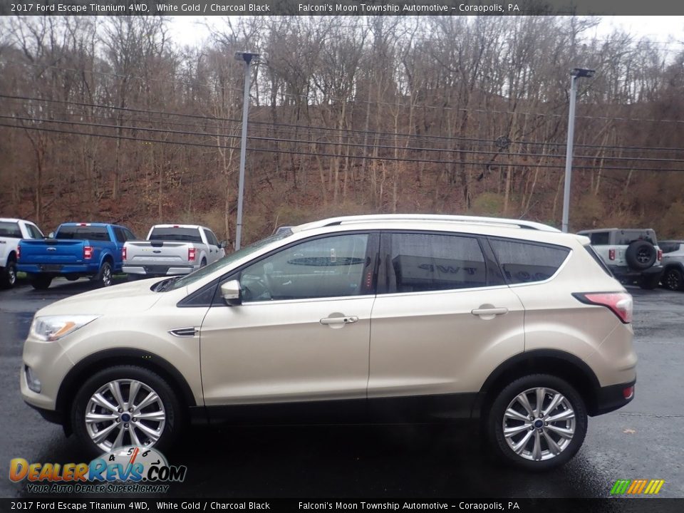 2017 Ford Escape Titanium 4WD White Gold / Charcoal Black Photo #6