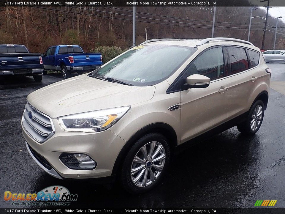 2017 Ford Escape Titanium 4WD White Gold / Charcoal Black Photo #7
