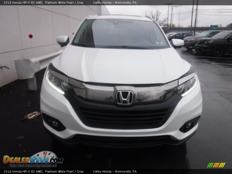2019 Honda HR-V EX AWD Platinum White Pearl / Gray Photo #4