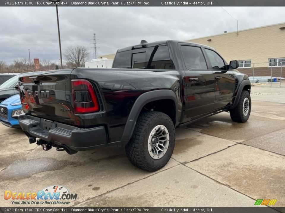 2021 Ram 1500 TRX Crew Cab 4x4 Diamond Black Crystal Pearl / Black/TRX Red Photo #2