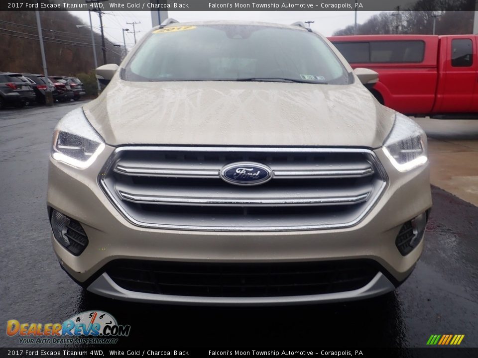 2017 Ford Escape Titanium 4WD White Gold / Charcoal Black Photo #8