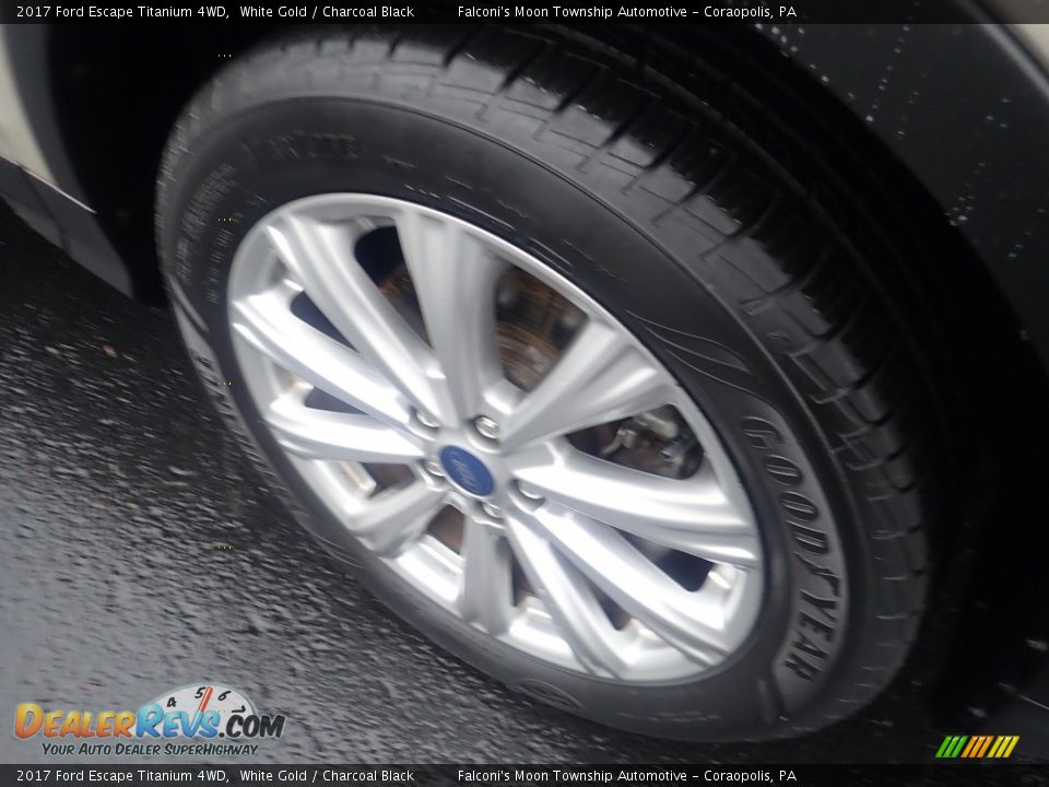 2017 Ford Escape Titanium 4WD White Gold / Charcoal Black Photo #10
