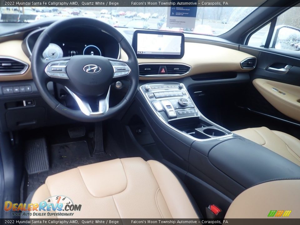 Beige Interior - 2022 Hyundai Santa Fe Calligraphy AWD Photo #20