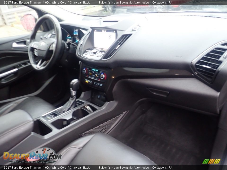 2017 Ford Escape Titanium 4WD White Gold / Charcoal Black Photo #12