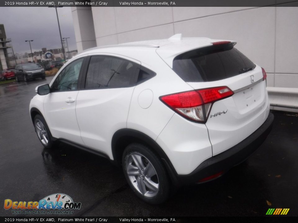 2019 Honda HR-V EX AWD Platinum White Pearl / Gray Photo #9