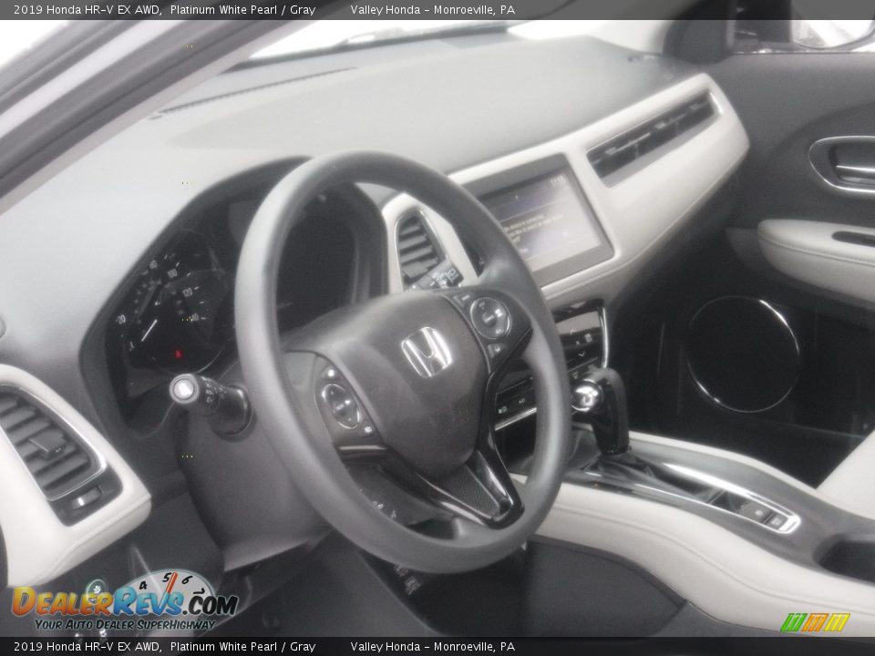 2019 Honda HR-V EX AWD Platinum White Pearl / Gray Photo #11