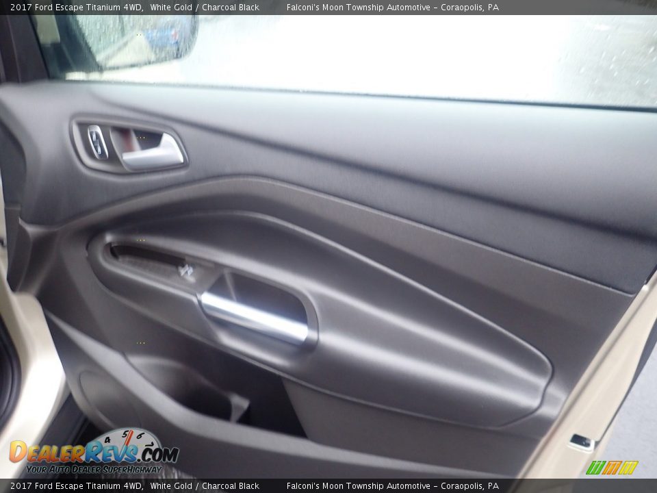 2017 Ford Escape Titanium 4WD White Gold / Charcoal Black Photo #16