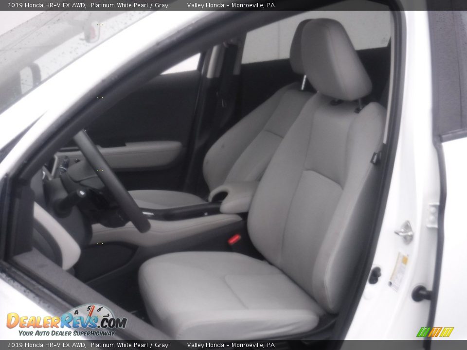 2019 Honda HR-V EX AWD Platinum White Pearl / Gray Photo #13