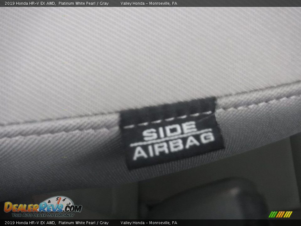 2019 Honda HR-V EX AWD Platinum White Pearl / Gray Photo #14
