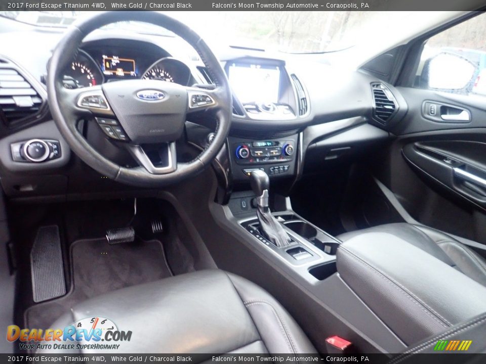 2017 Ford Escape Titanium 4WD White Gold / Charcoal Black Photo #20