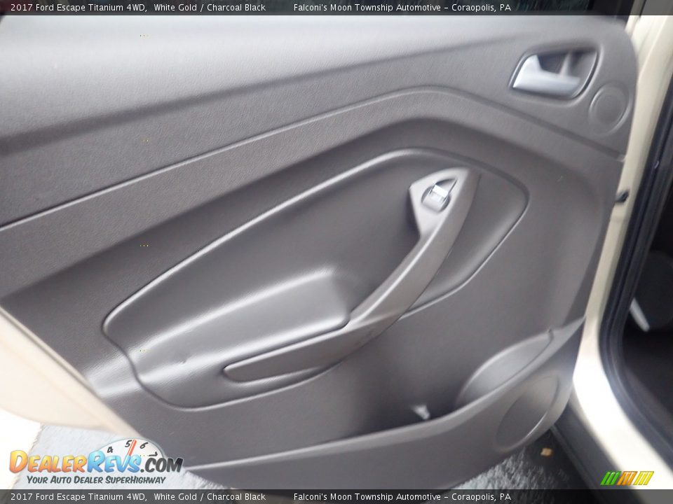 2017 Ford Escape Titanium 4WD White Gold / Charcoal Black Photo #22