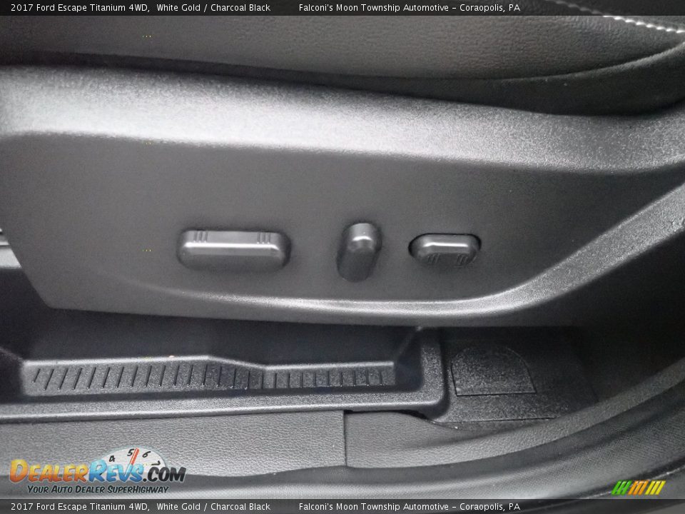 2017 Ford Escape Titanium 4WD White Gold / Charcoal Black Photo #24
