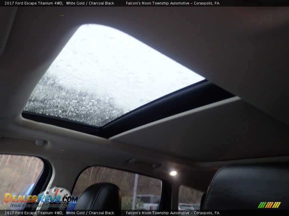 2017 Ford Escape Titanium 4WD White Gold / Charcoal Black Photo #25