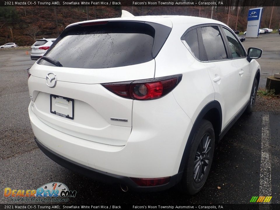 2021 Mazda CX-5 Touring AWD Snowflake White Pearl Mica / Black Photo #4