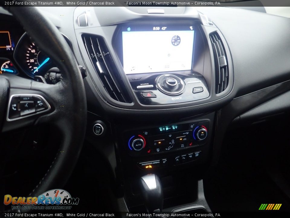 2017 Ford Escape Titanium 4WD White Gold / Charcoal Black Photo #26