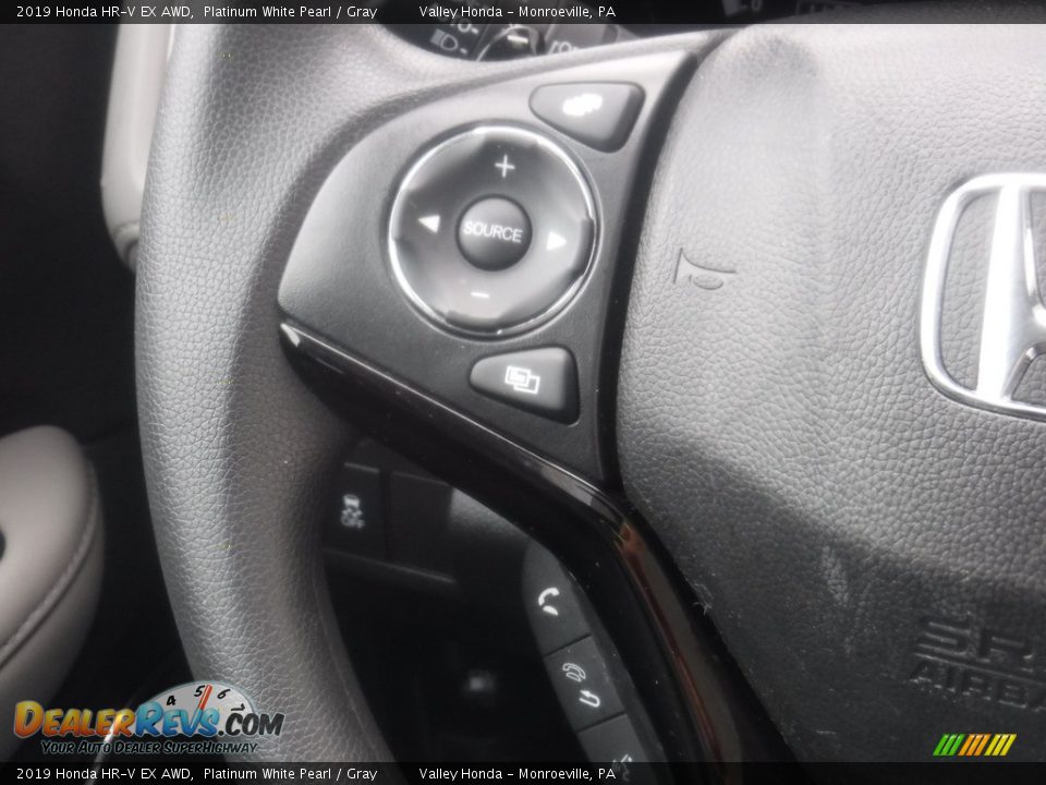 2019 Honda HR-V EX AWD Platinum White Pearl / Gray Photo #23