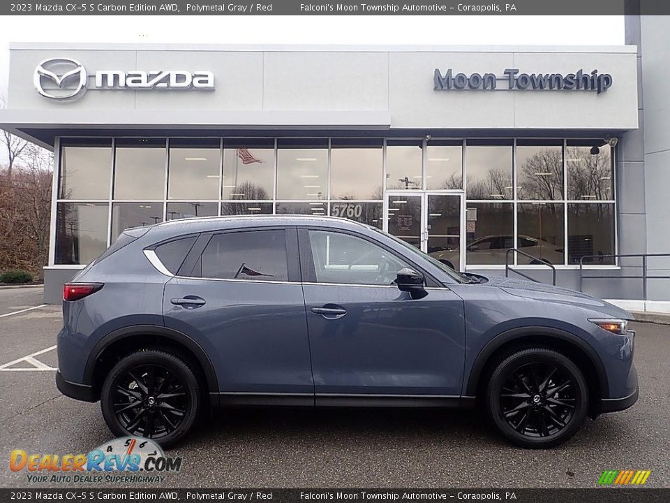 2023 Mazda CX-5 S Carbon Edition AWD Polymetal Gray / Red Photo #1