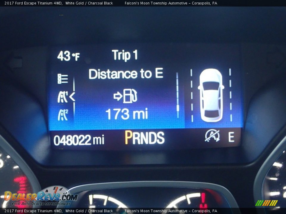2017 Ford Escape Titanium 4WD White Gold / Charcoal Black Photo #28