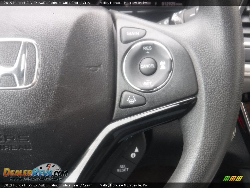 2019 Honda HR-V EX AWD Platinum White Pearl / Gray Photo #24