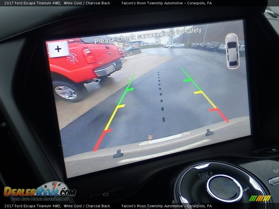 2017 Ford Escape Titanium 4WD White Gold / Charcoal Black Photo #29
