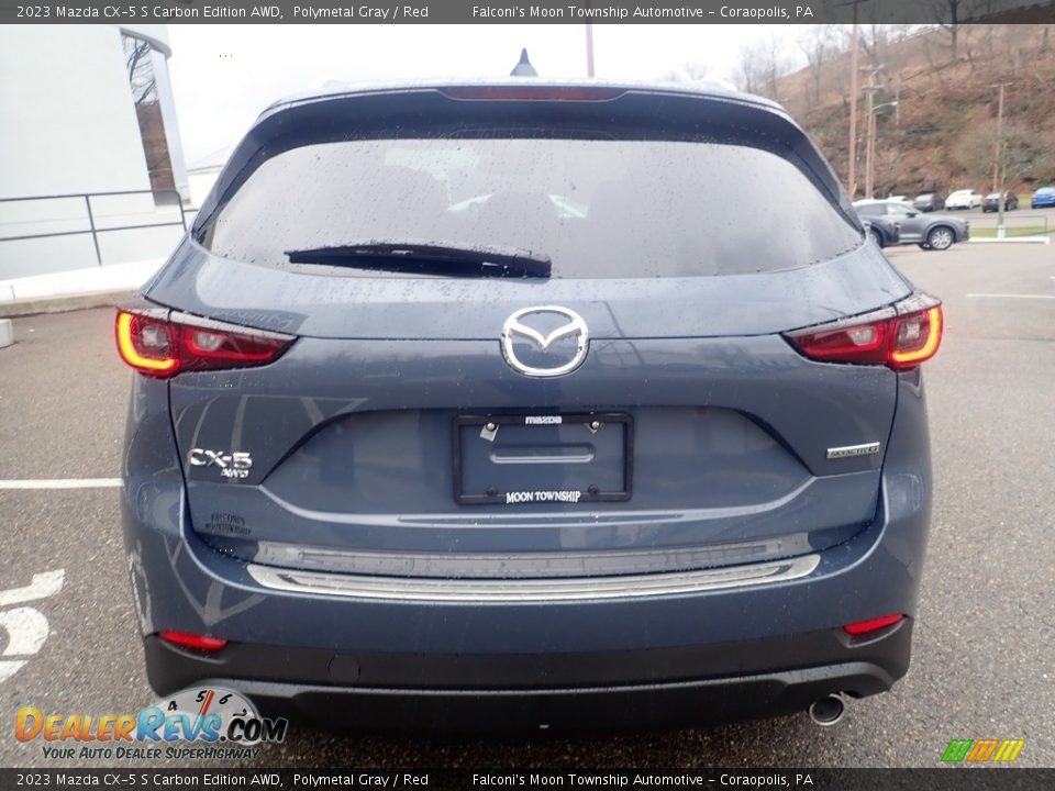 2023 Mazda CX-5 S Carbon Edition AWD Polymetal Gray / Red Photo #3