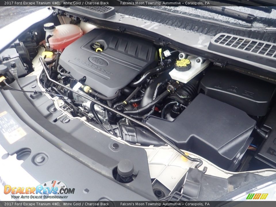 2017 Ford Escape Titanium 4WD White Gold / Charcoal Black Photo #30