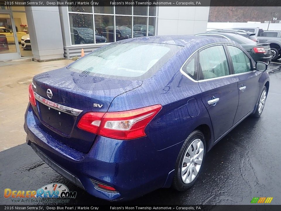 2016 Nissan Sentra SV Deep Blue Pearl / Marble Gray Photo #2