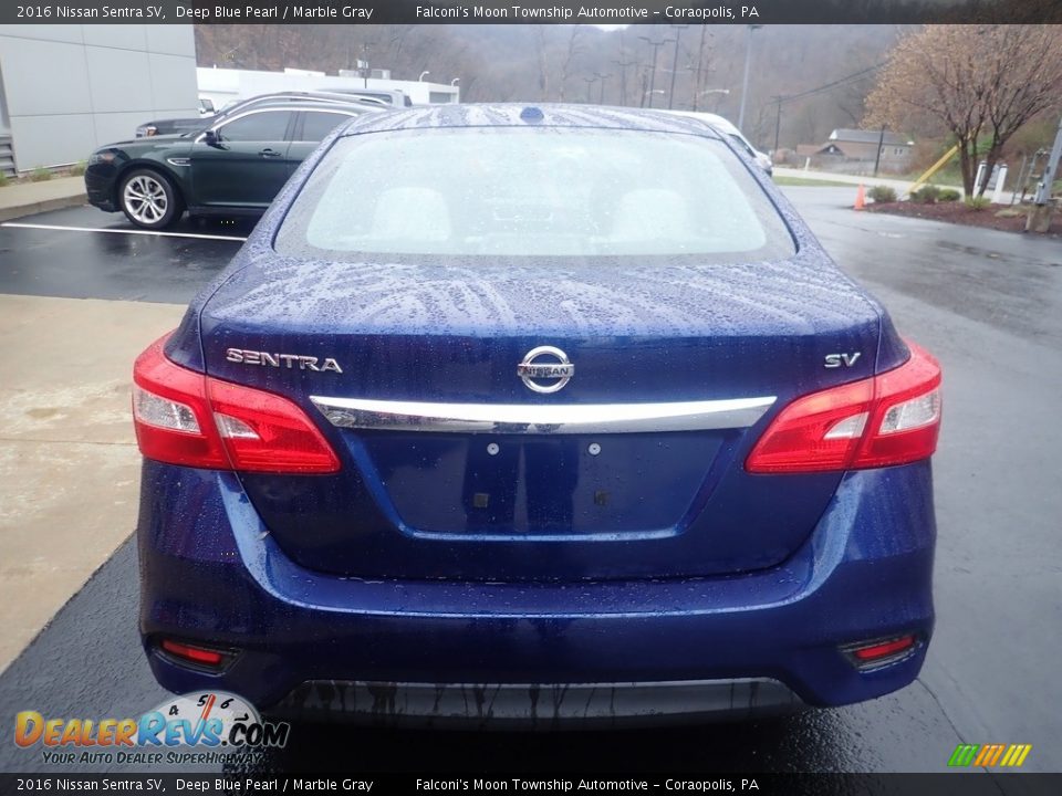 2016 Nissan Sentra SV Deep Blue Pearl / Marble Gray Photo #3