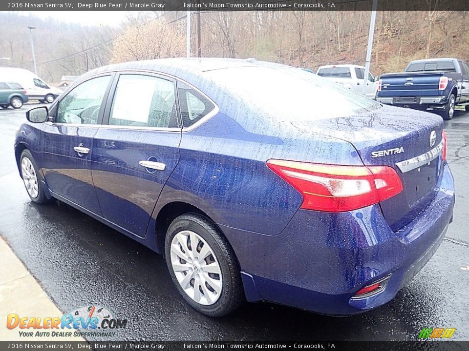 2016 Nissan Sentra SV Deep Blue Pearl / Marble Gray Photo #4