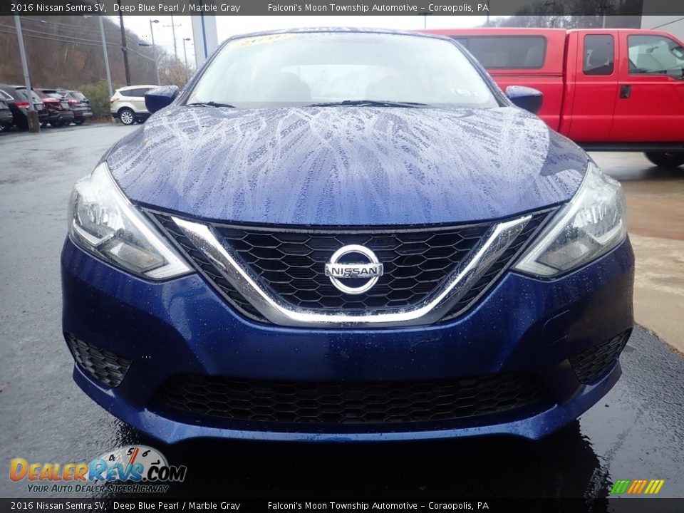 2016 Nissan Sentra SV Deep Blue Pearl / Marble Gray Photo #6