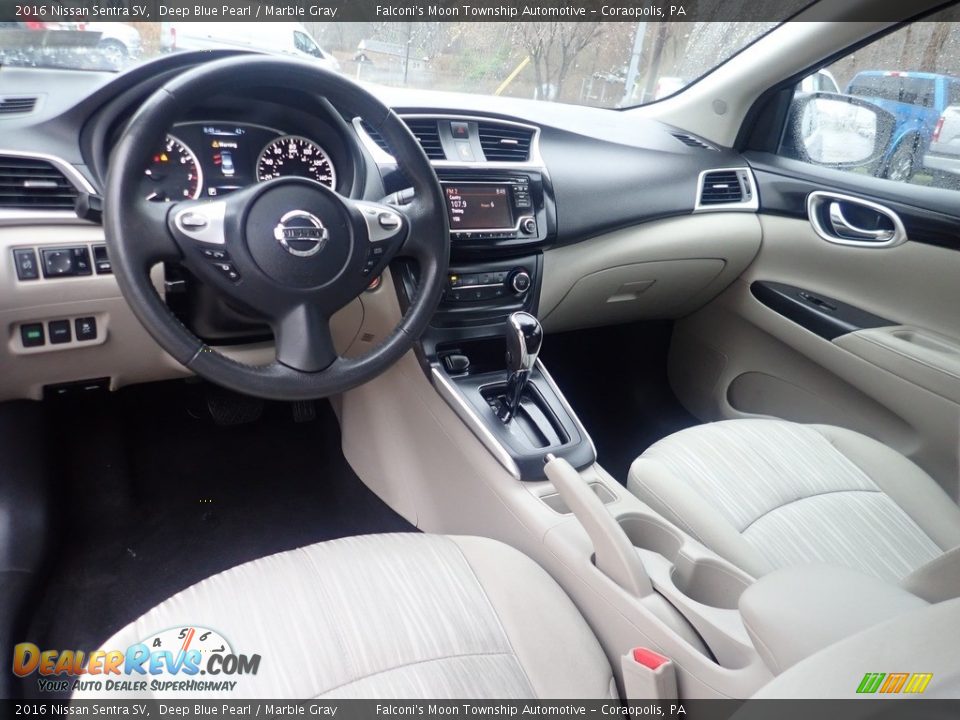 Marble Gray Interior - 2016 Nissan Sentra SV Photo #16