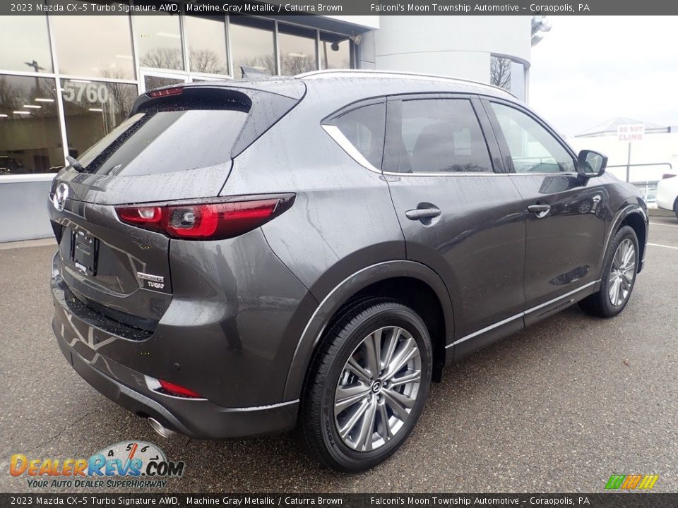 2023 Mazda CX-5 Turbo Signature AWD Machine Gray Metallic / Caturra Brown Photo #2