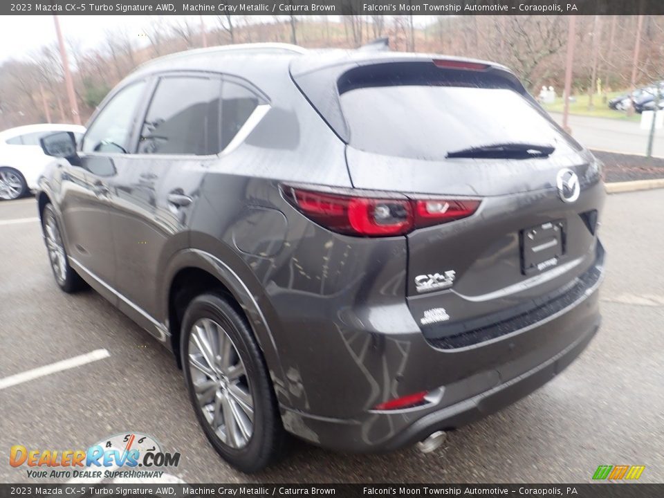 2023 Mazda CX-5 Turbo Signature AWD Machine Gray Metallic / Caturra Brown Photo #5