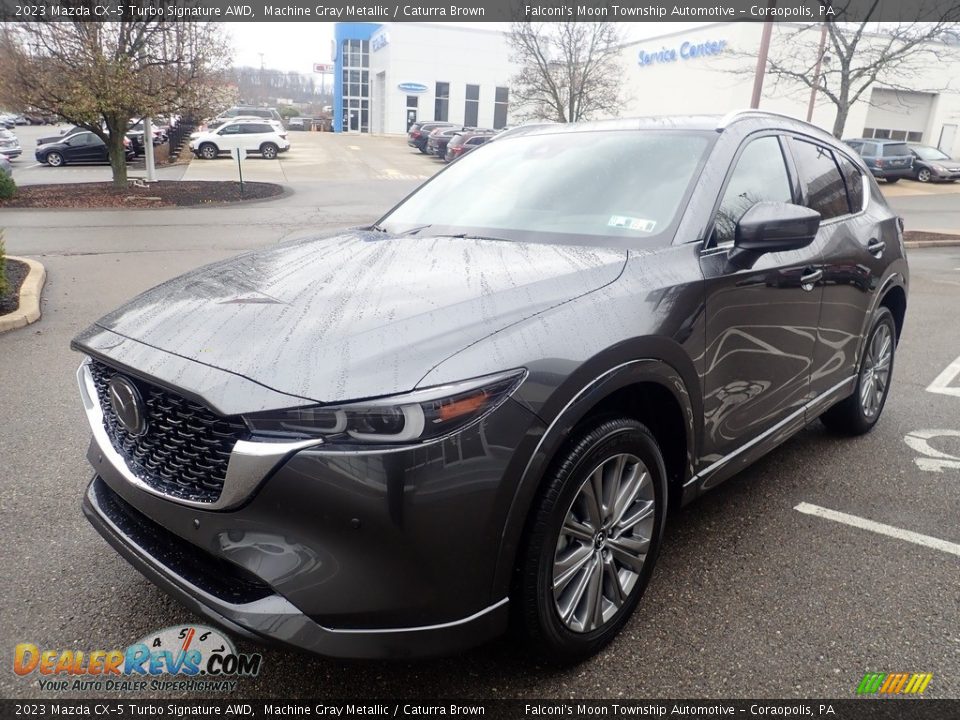 Front 3/4 View of 2023 Mazda CX-5 Turbo Signature AWD Photo #7