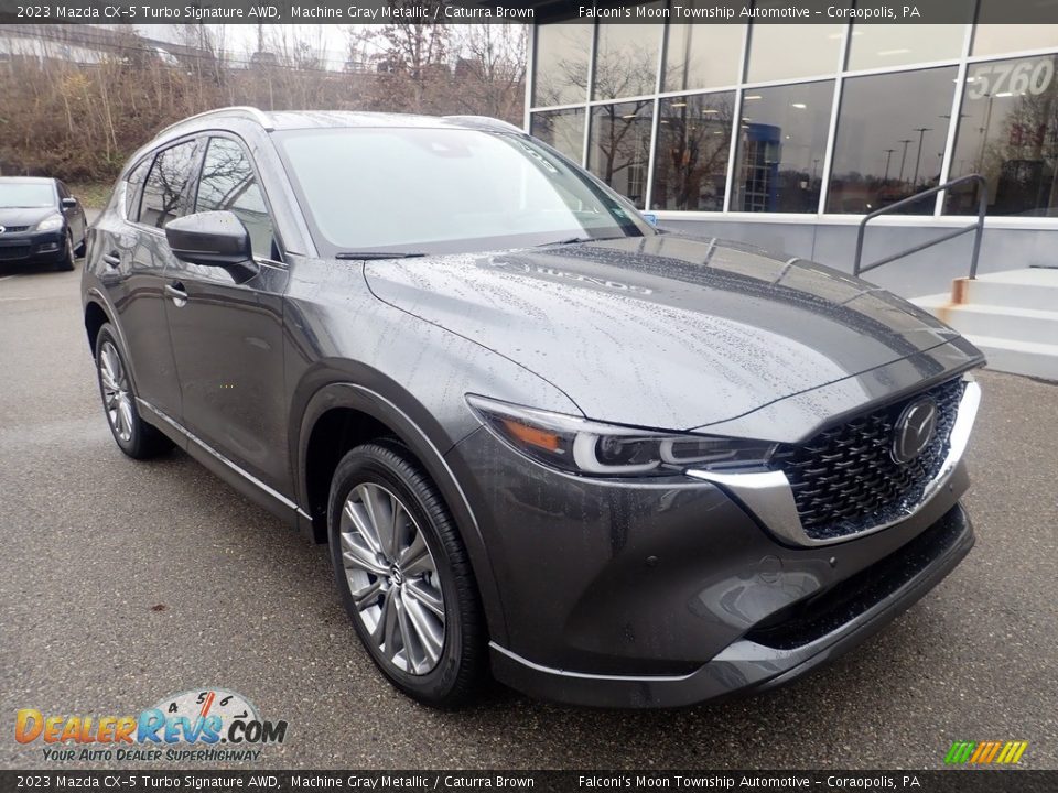 Machine Gray Metallic 2023 Mazda CX-5 Turbo Signature AWD Photo #9