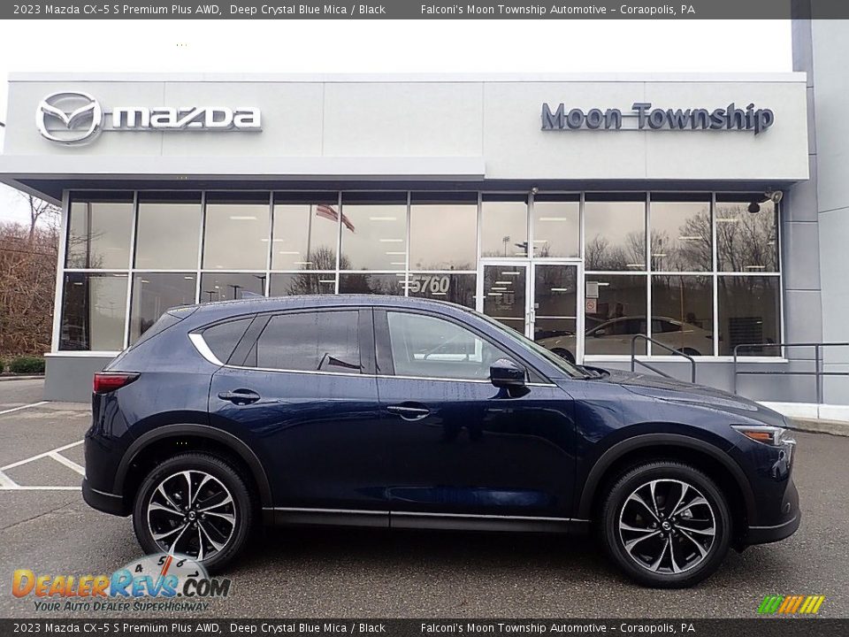 2023 Mazda CX-5 S Premium Plus AWD Deep Crystal Blue Mica / Black Photo #1