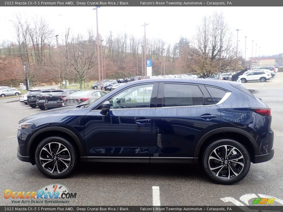 2023 Mazda CX-5 S Premium Plus AWD Deep Crystal Blue Mica / Black Photo #6